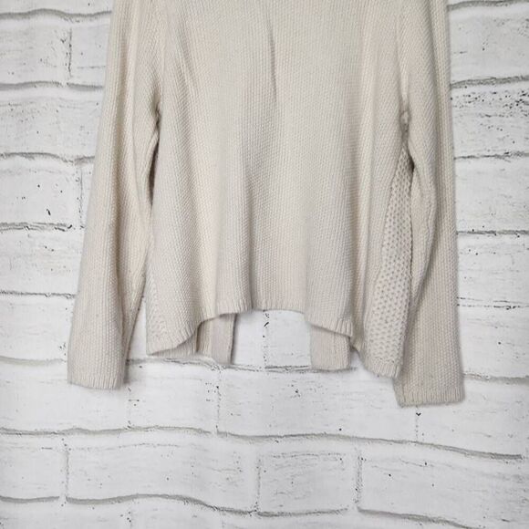 Chico's Womens Beige One Button Long Sleeve Knit Cardigan Sweater Sz 2 Large 12 - Picture 9 of 13